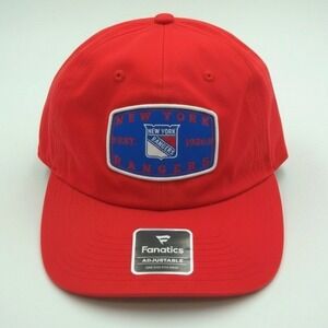 🧢 New York Rangers Fanatics Adjustable Hat – OSFM – Red – NHL